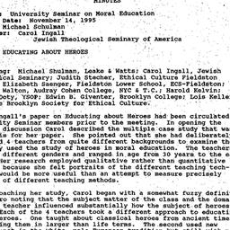 Minutes, 1995-11-14. Ethics...