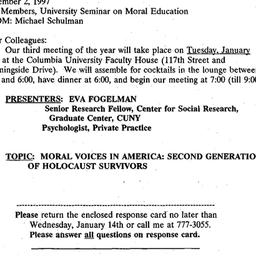 Announcements, 1997-12-02. ...