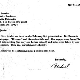 Correspondence, 1998-05-06....
