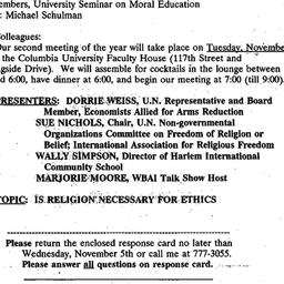Announcements, 1997-10-14. ...