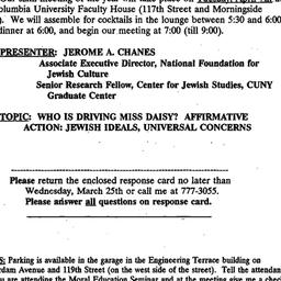 Announcements, 1998-03-03. ...