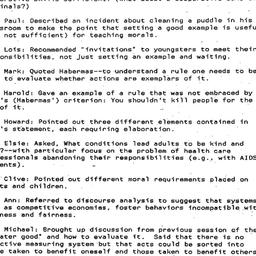 Minutes, 1988-02-23. Ethics...