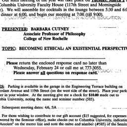 Announcements, 1999-02-02. ...