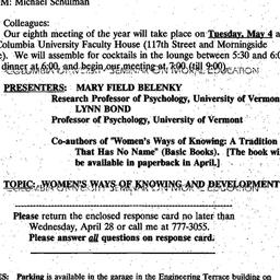 Announcements, 1999-04-06. ...