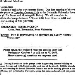 Announcements, 1998-09-17. ...