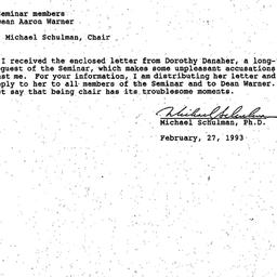 Correspondence, 1992-02-27....