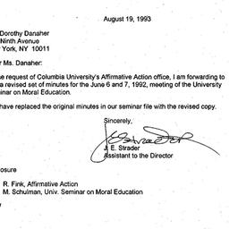 Correspondence, 1992-08-19....