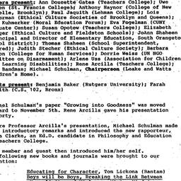 Minutes, 1991-10-01. Ethics...