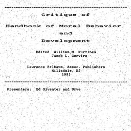 Minutes, 1992-03-03. Ethics...