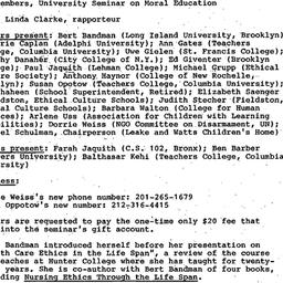 Minutes, 1991-12-03. Ethics...