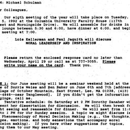 Announcements, 1992-04-17. ...