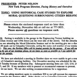 Announcements, 1996-09-25. ...