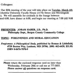Announcements, 1997-02-04. ...