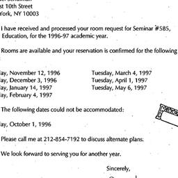 Correspondence, 1997-07-10....