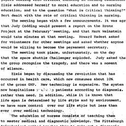Minutes, 1986-01-28. Ethics...