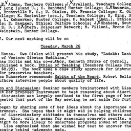 Minutes, 1985-02-26. Ethics...
