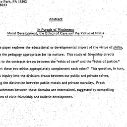 Speaker's paper, 1984-1...