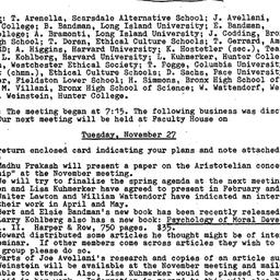 Minutes, 1984-10-23. Ethics...