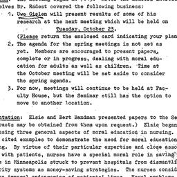 Minutes, 1984-09-25. Ethics...