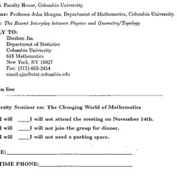 Announcements, 1995-11-14. ...