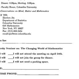 Announcements, 1996-04-24. ...