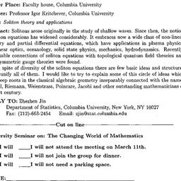 Announcements, 1998-03-11. ...