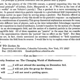 Announcements, 1997-12-03. ...