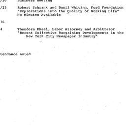 Schedules, Labor, seminar 4...