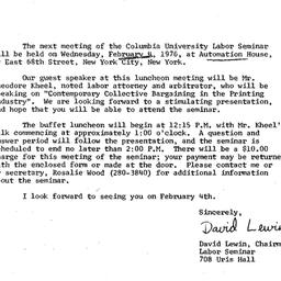 Announcements, 1976-01-13. ...