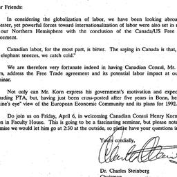 Announcements, 1990-03-14. ...