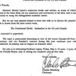 Announcements, 1991-05-03. ...