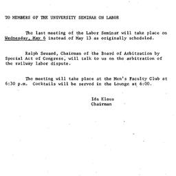 Announcements, 1964-04-10. ...