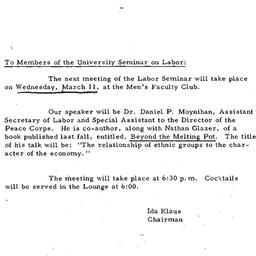 Announcements, 1964-02-28. ...