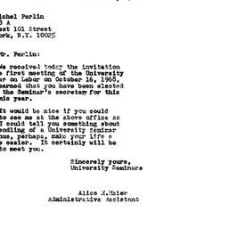 Correspondence, 1968-10-10....