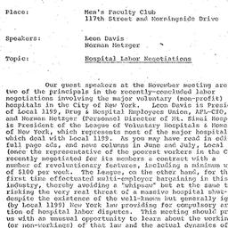 Announcements, 1968-11-25. ...