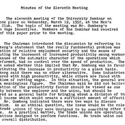 Minutes, 1952-03-19. Labor,...