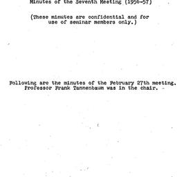 Minutes, 1957-02-27. Labor,...
