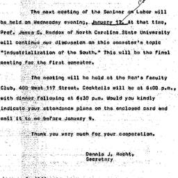 Announcements, 1966-01-02. ...