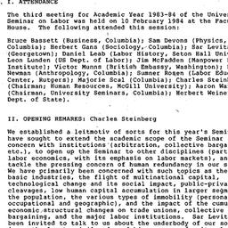 Minutes, 1984-02-10. Labor,...