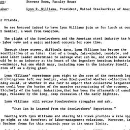 Announcements, 1987-04-03. ...