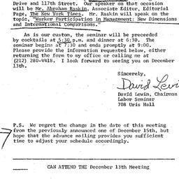 Announcements, 1976-11-12. ...