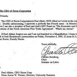 Announcements, 1992-10-29. ...