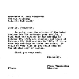 Correspondence, 1961-12-14....