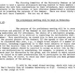 Announcements, 1961-10-18. ...