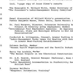 Schedules, Labor, seminar 4...