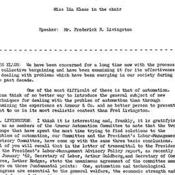 Minutes, 1962-02-07. Labor,...