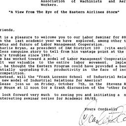 Announcements, 1988-09-29. ...