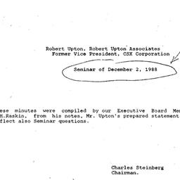 Minutes, 1988-12-02. Labor,...