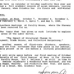 Announcements, 1988-09-06. ...
