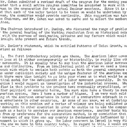 Minutes, 1953-10-28. Labor,...